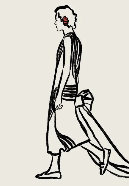 Illustration — walking figure