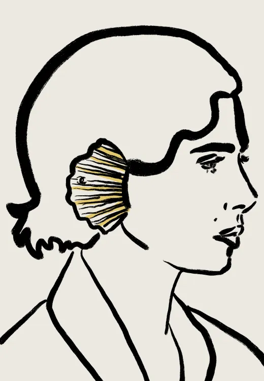Illustration — portrait in profile
