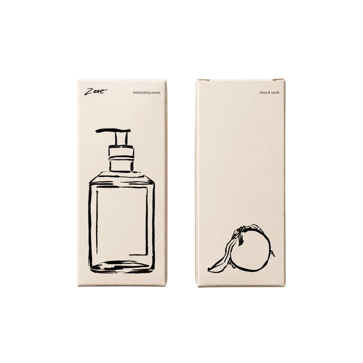 Illustrated packaging boxes